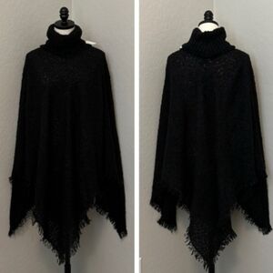 Cowl Neck Pull Over Shawl Cape